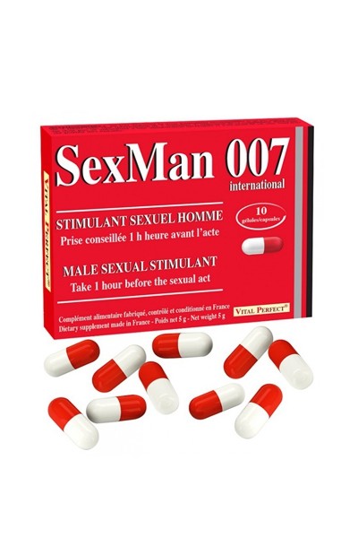 Aphrodisiaque SexMan 007 (10 gélules)