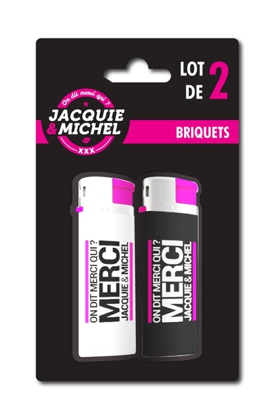 Pack 2 Briquets Jacquie & Michel