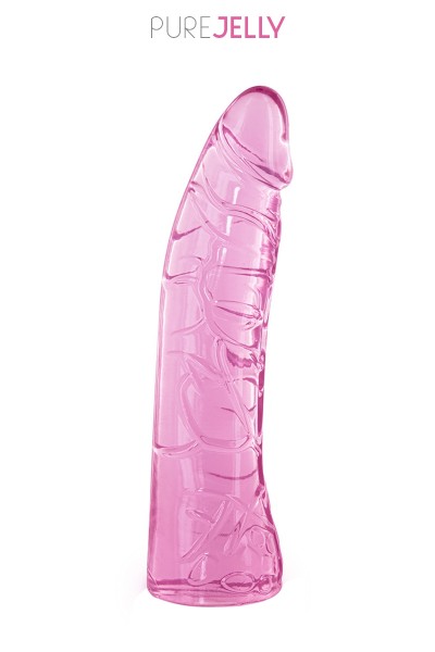 Gode courbe rose 18,5 cm - Pure Jelly